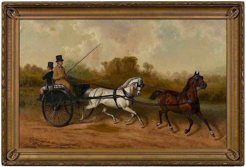 Appraisal: Henry Collins Bispham Philadelphia New York - Driving The Horse