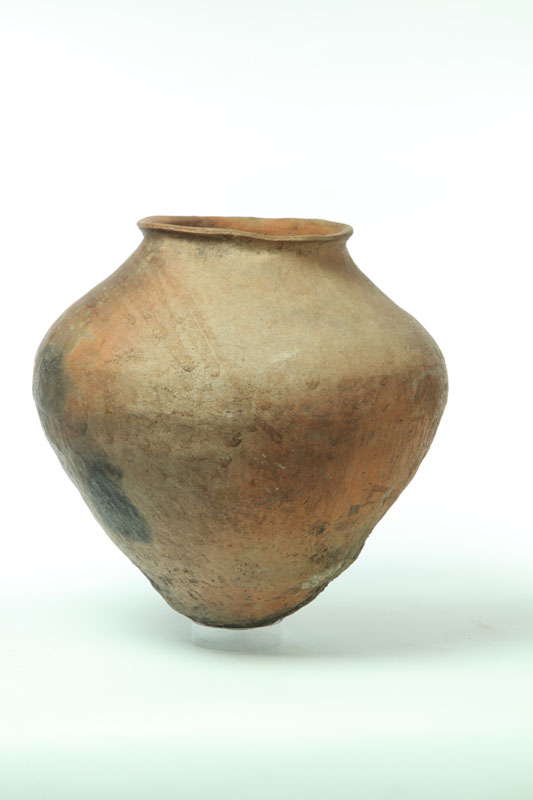 Appraisal: PREHISTORIC INDIAN POTTERY JAR American Indian probably Mississippian culture Large