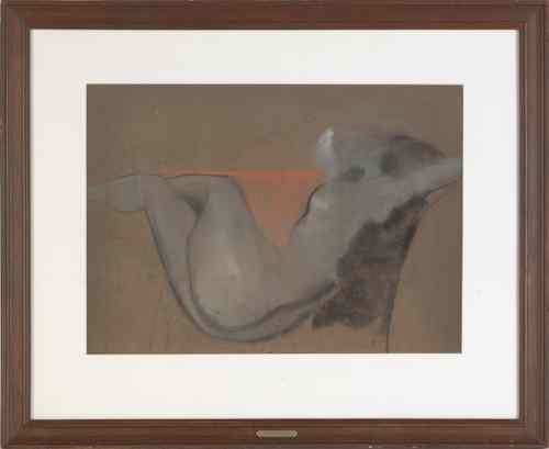 Appraisal: Attributed to Arthur Beecher Carles American - mixed media nude