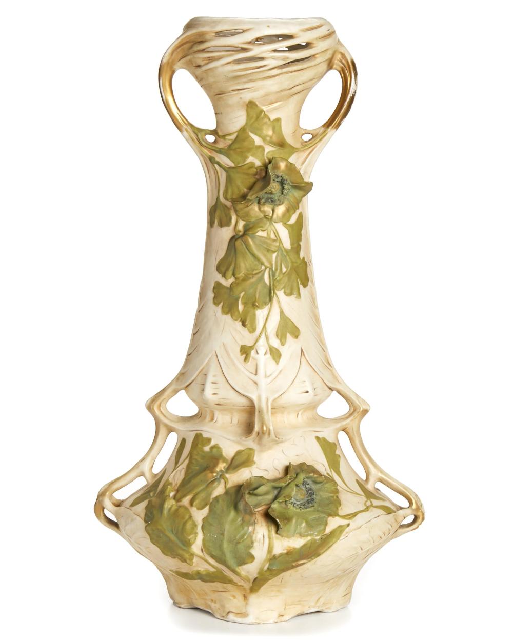 Appraisal: A Royal Dux Art Nouveau vase Circa - Marked for