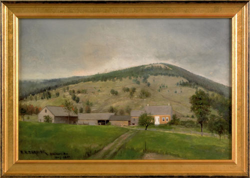 Appraisal: E E Burdick American late th c oil on canvas