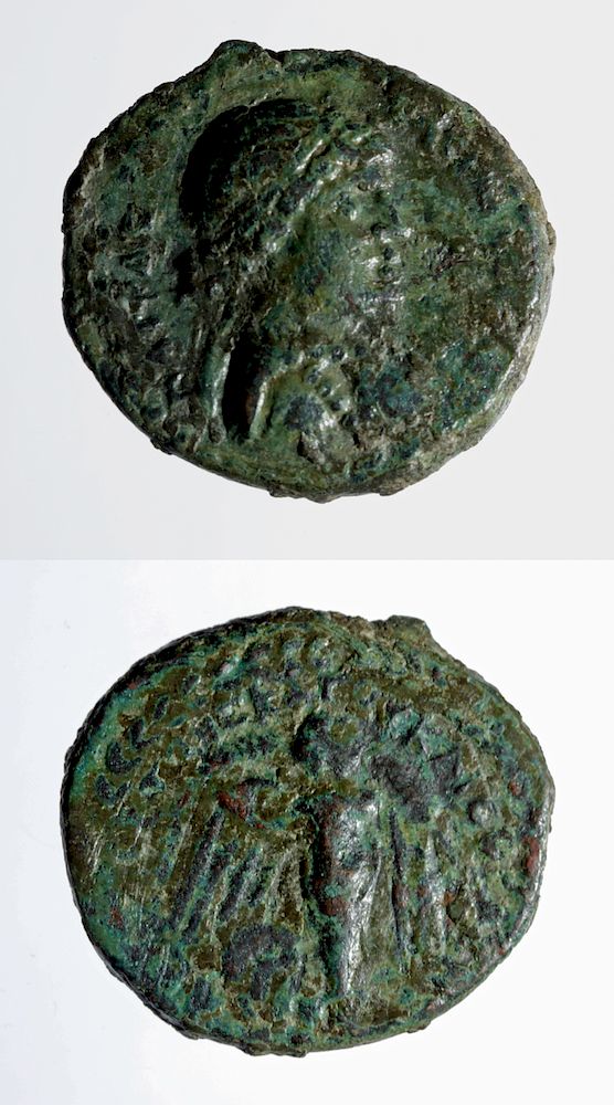 Appraisal: Roman Bronze Coin - Syria Cleopatra VII Originally Listed At