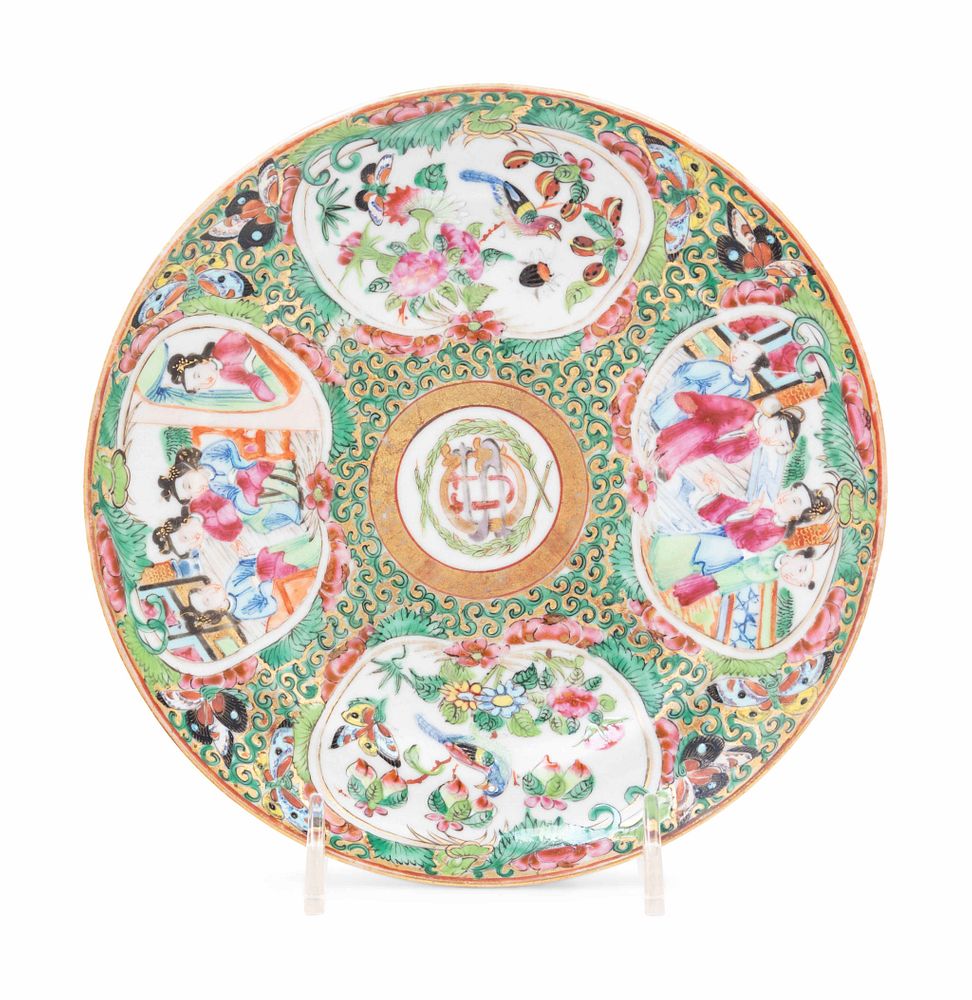 Appraisal: A Chinese Export Dessert Plate from President Ulysses S Grant's