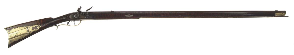 Appraisal: KENTUCKY RIFLE ATTRIBUTED TO SIMON LAUCK LANCASTER PA WINCHESTER VA