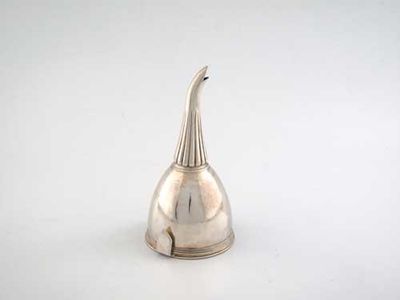 Appraisal: A George III wine funnel with a part fluted spout