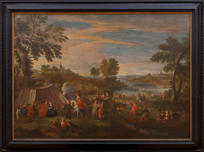 Appraisal: ATTRIBUTED TO PIETOR VAN BREDAEL - A ROYAL OUTING Oil