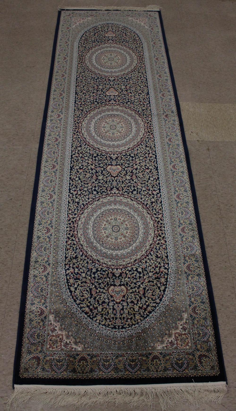 Appraisal: HAND KNOTTED TURKISH 'BAMBOO SILK' AREA RUG floral and triple