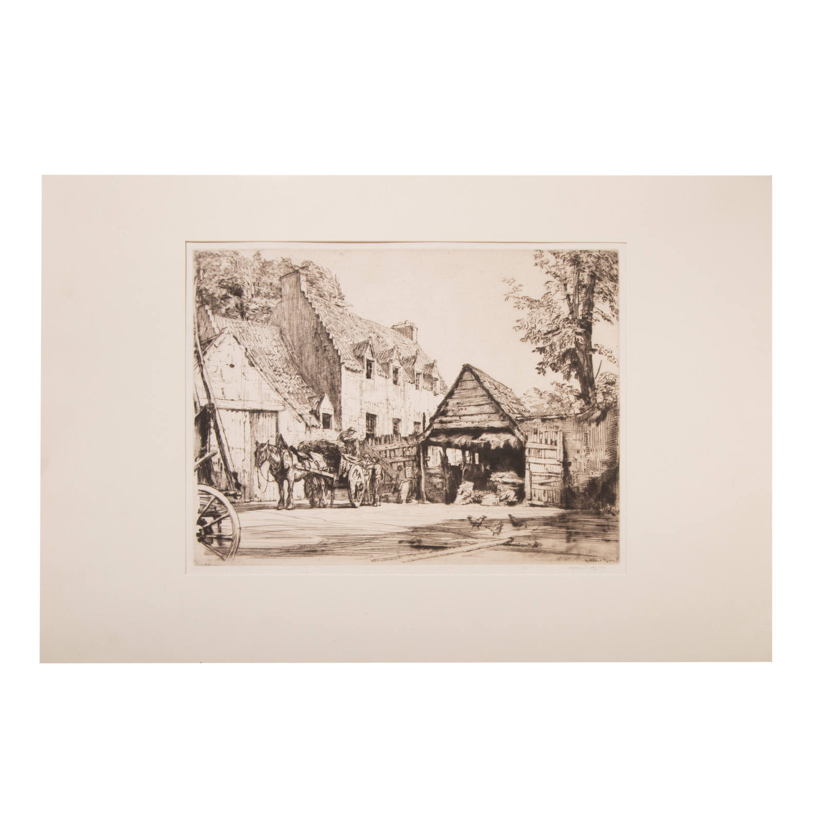 Appraisal: DAVID MUIRHEAD BONE THE OLD PALACE CULROSS ETCHING British -