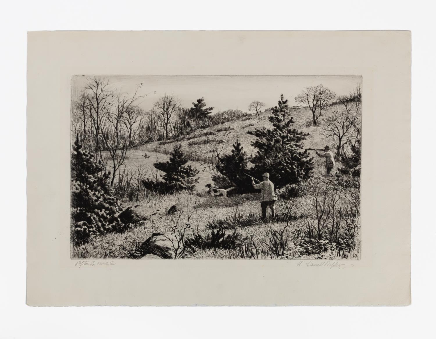 Appraisal: AIDEN LASSELL RIPLEY AFTER GROUSE ETCHING Aiden Lassell Ripley American