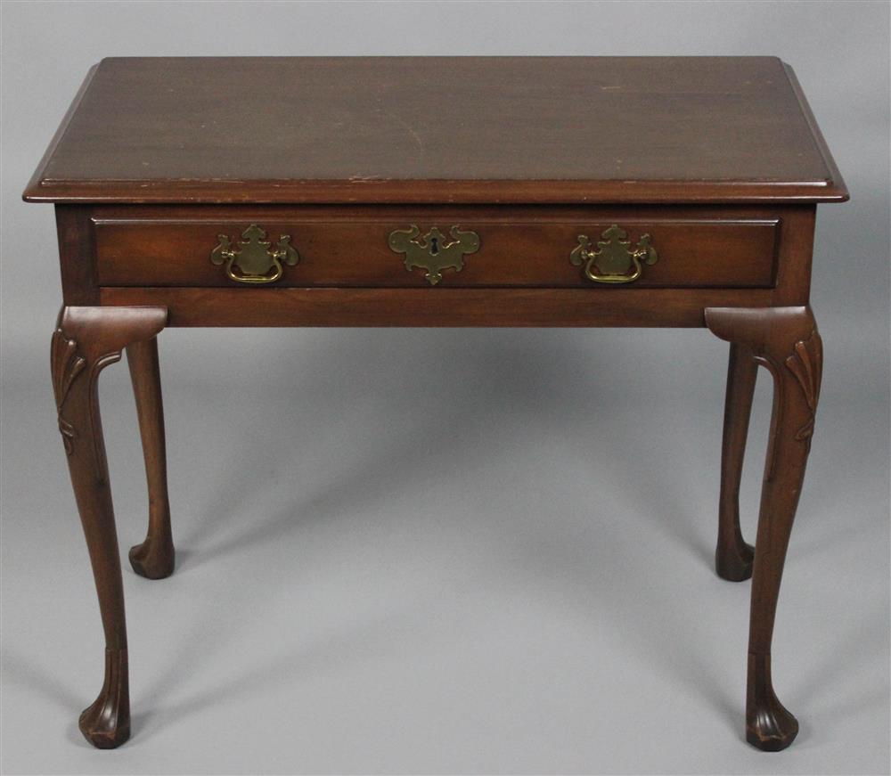 Appraisal: KITTINGER WILLIAMSBURG QUEEN ANNE STYLE WRITING DESK molded top above