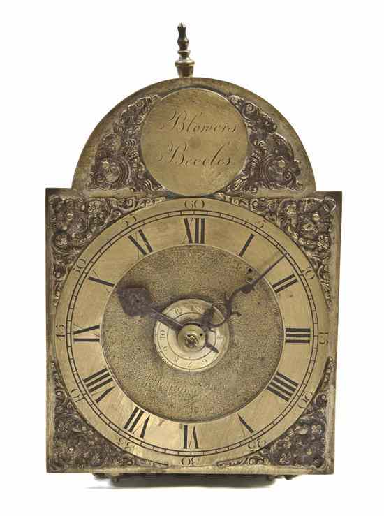 Appraisal: An English Brass and Iron Lantern Clock Edward Blowers third