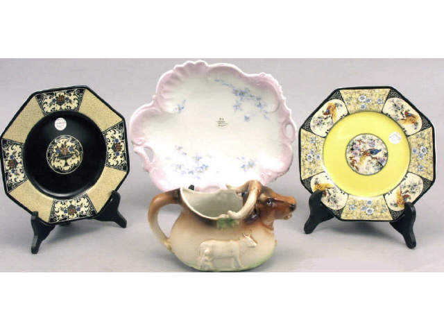 Appraisal: Four piece china collection including two quality Wedgewood plates Austrian