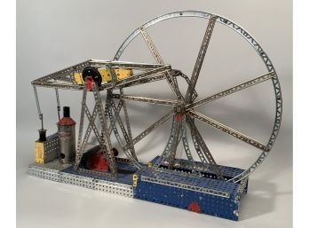 Appraisal: A vintage constructed Erector set oil derrick H x W