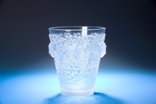 Appraisal: R LALIQUE Vase Silenes clear and frosted designed this example