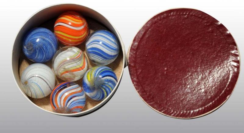 Appraisal: Lot of Joseph Coat Marbles in Box Description German Marbles