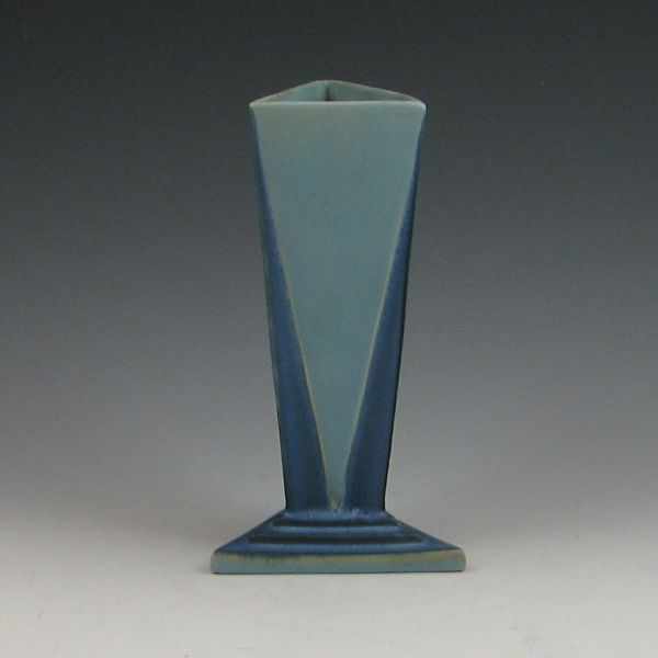 Appraisal: Roseville Futura - '' vase the ''Little Blue Triangle ''