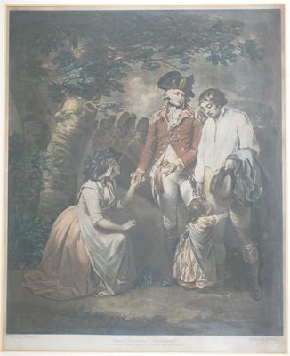 Appraisal: George Morland - The recruit Set of four mezzotints by