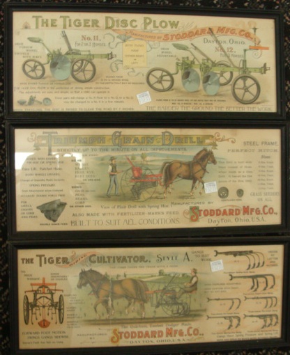 Appraisal: Stoddard Manufacturing Co Advertisements The Tiger Riding Cultivator The Triumph