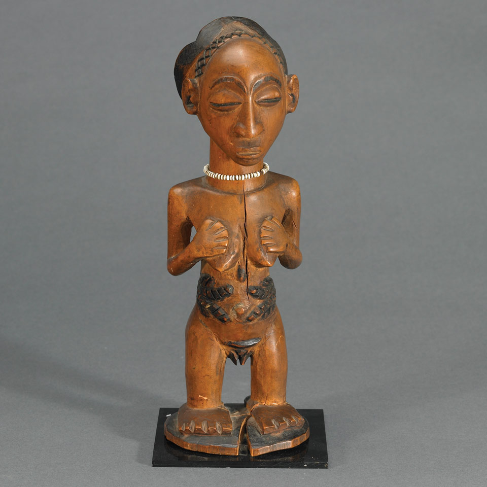 Appraisal: Luba Figure of a Woman Zaire height cm height Provenance