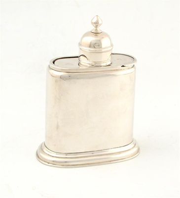 Appraisal: A George II silver tea caddy by John Newton London