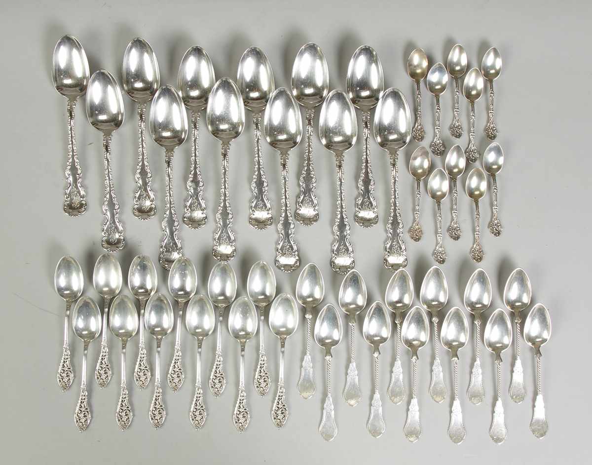 Appraisal: Sets of Sterling Silver Spoons pcs ozt Incl Whiting for