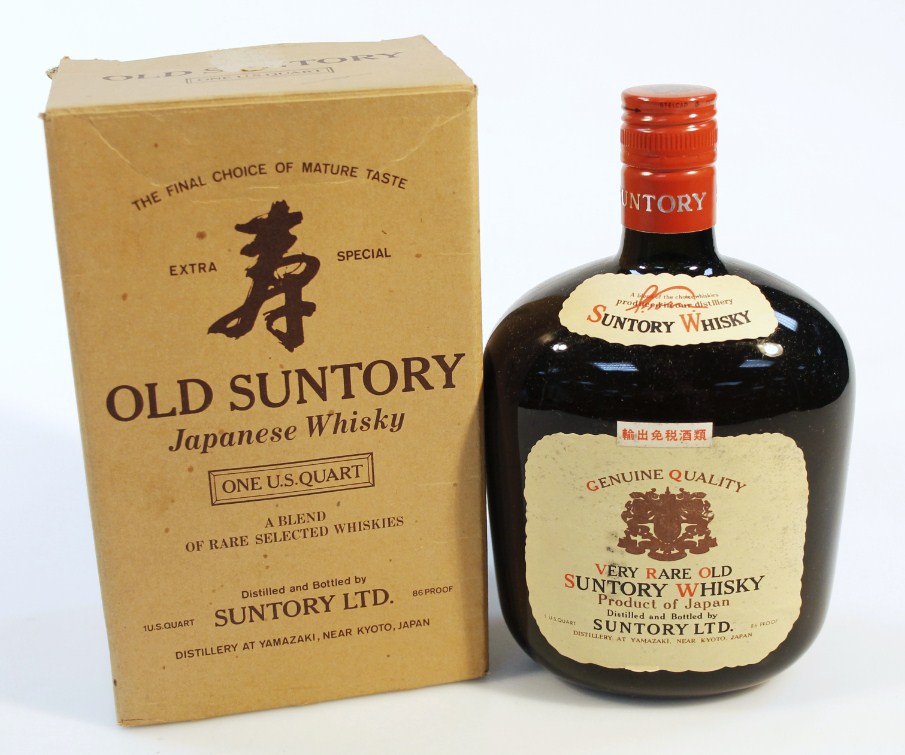 Appraisal: A bottle of Japanese Old Suntory whisky Yamazaki distillery in