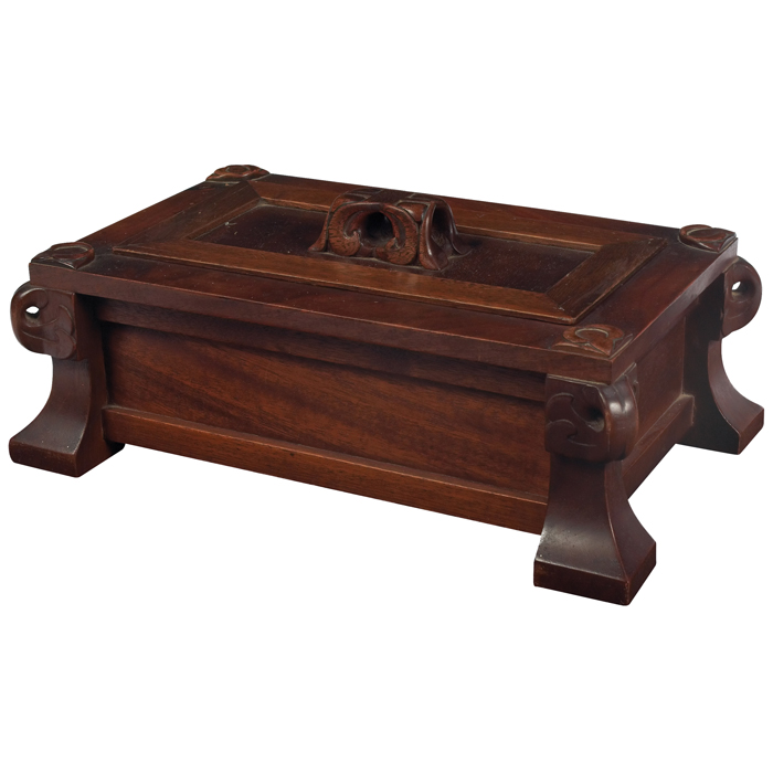 Appraisal: Dr Harry P Mera box c in walnut lidded form