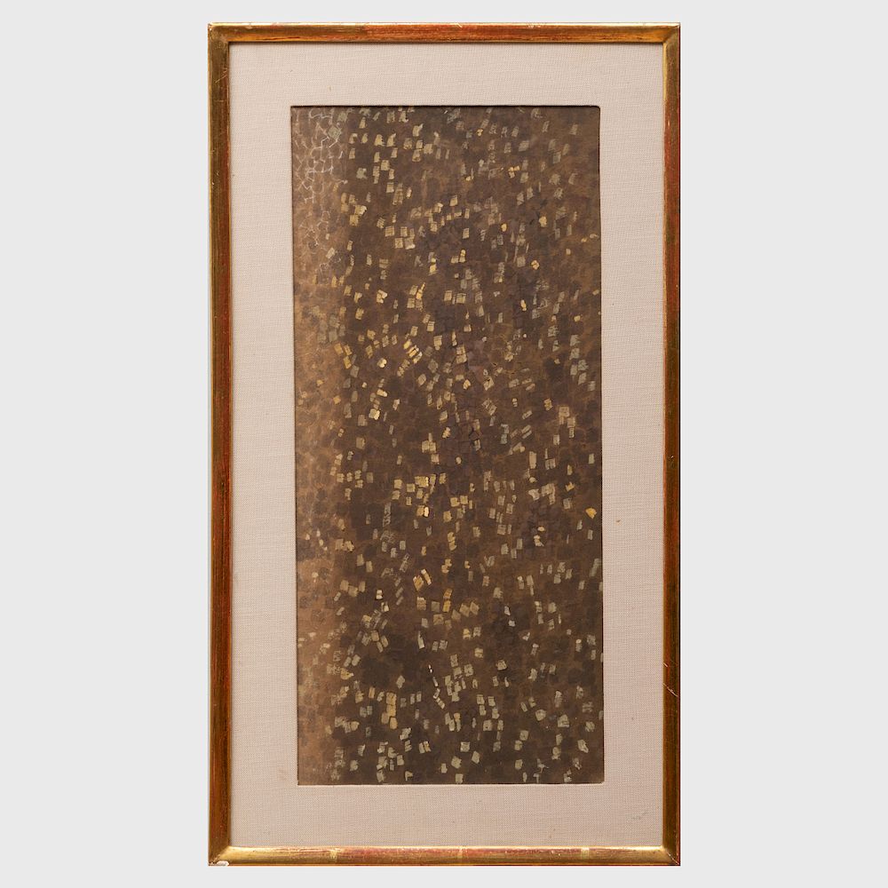 Appraisal: Mark Tobey - Lights Tempera on Japan mounted on card