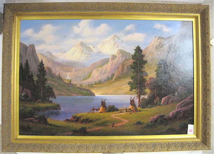 Appraisal: HEINIE HARTWIG OIL ON MASONITE California born titled Indians of