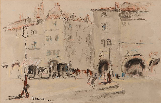 Appraisal: Harry Phelan Gibb British - Continental squaresigned and indistinctly dated