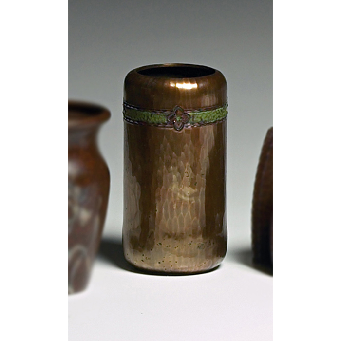 Appraisal: Roycroft vase hammered copper impressed mark h x w