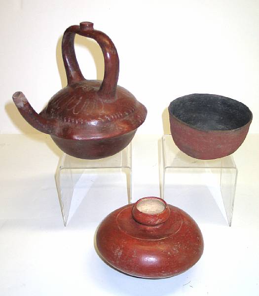 Appraisal: Property of various owners Comprising an Anasazi bowl a Colima