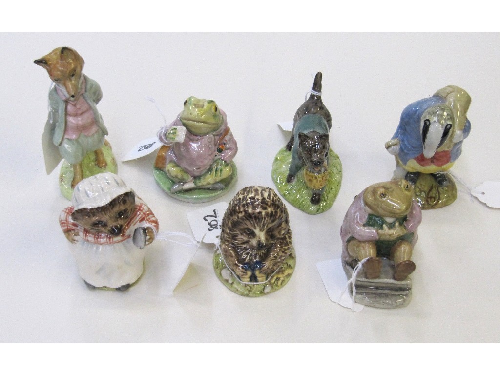 Appraisal: Seven Beswick Beatrix Potter figures to include 'Foxy Whiskered Gentleman'