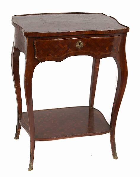 Appraisal: A Louis XV style parquetry table height in width in