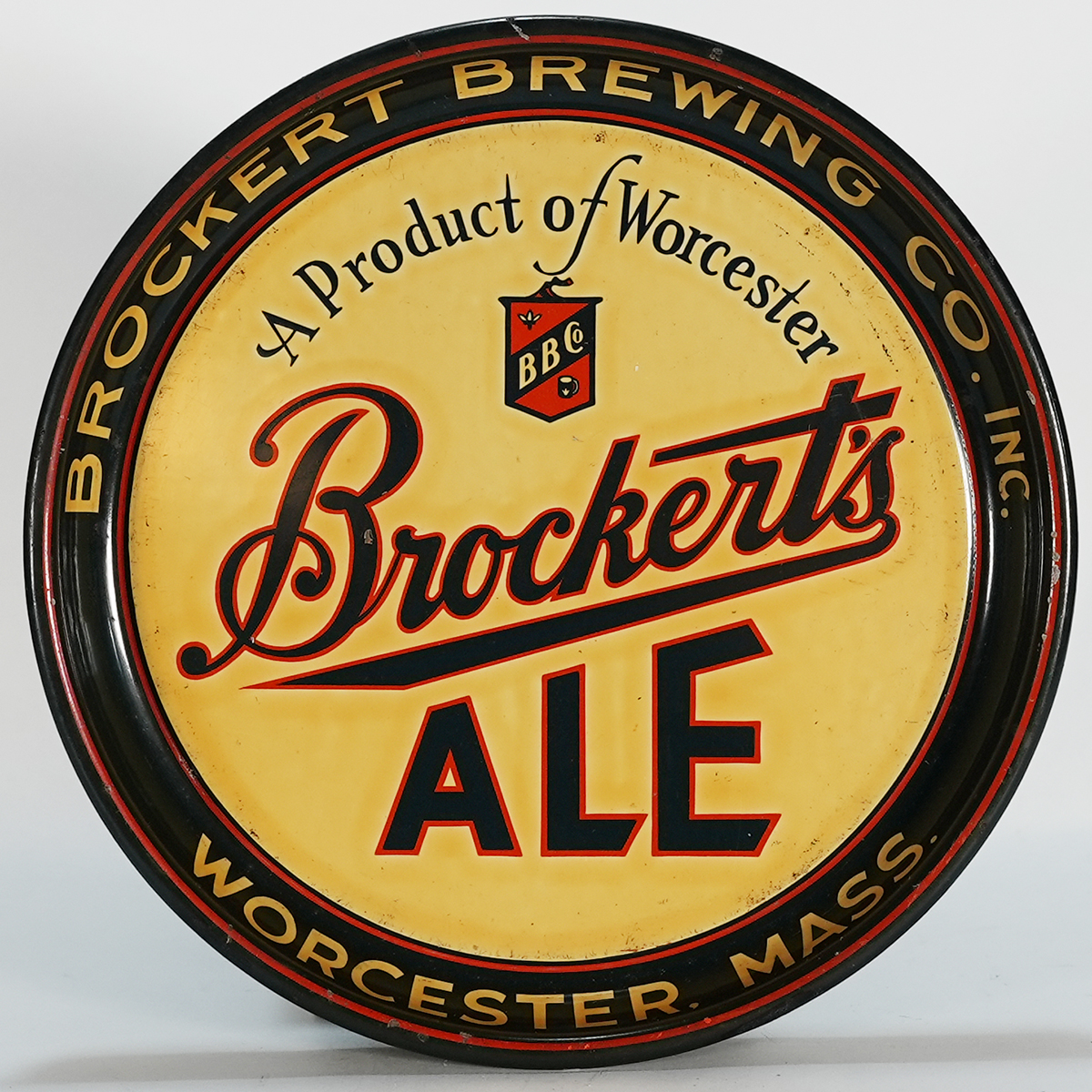 Appraisal: Brockert Ale Product Worcester TrayReference n aBrewery Brockert Brewing Worcester