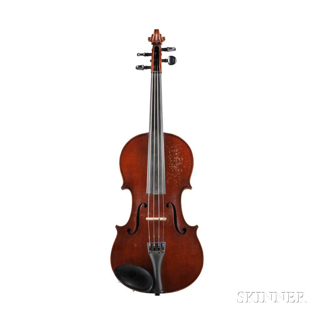 Appraisal: German Violin Markneukirchen labeled ERZEUGT IN WERNITZGRUN MARKNEUKIRCHEN DEUTSCHLAND length