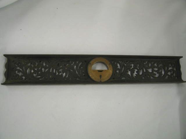 Appraisal: Davis Level fine ironwork brass insert