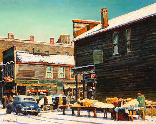 Appraisal: Frank J Gavencky American - Chicago Street Scene signed 'Frank