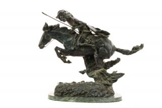 Appraisal: After Remington The Cheyenne Bronze Sculpture After Frederic Sackrider Remington