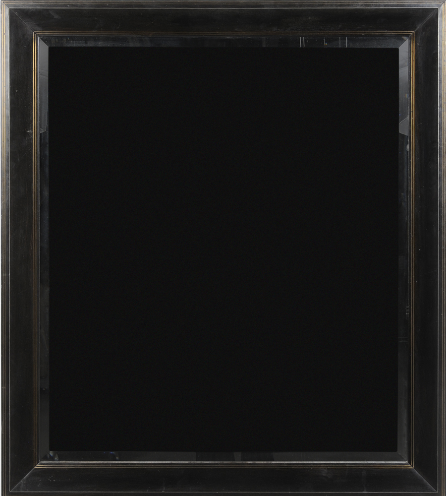 Appraisal: Brass-Inlaid Ebony Mirror French th century ebony or other tropical