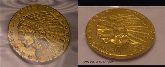 Appraisal: COIN USA Indian gold coin almost uncirculated-