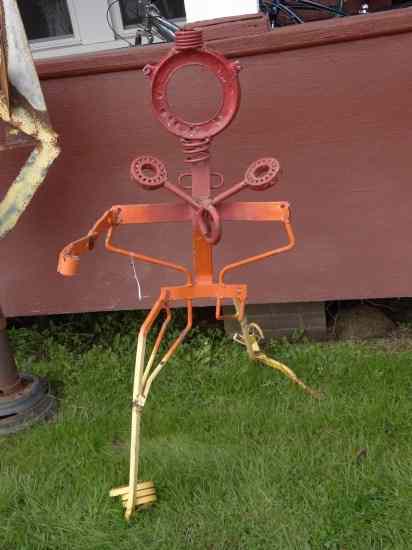 Appraisal: Outdoor sculpture walking figure '' Ht