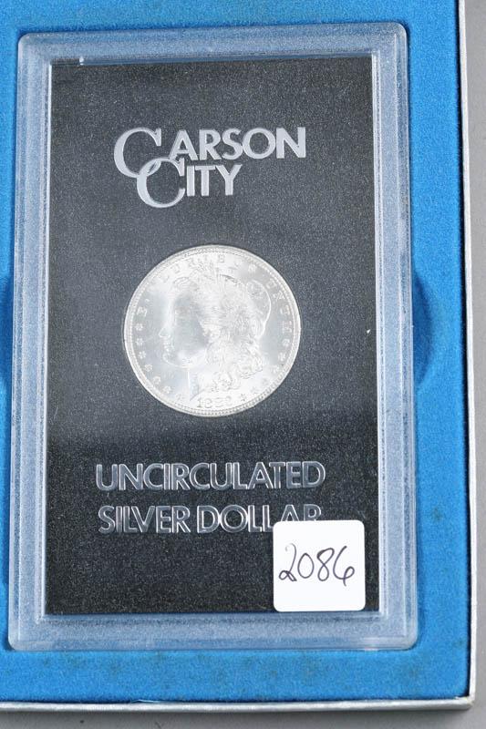 Appraisal: CARSON CITY SILVER DOLLAR Comes in GSA box and plastic