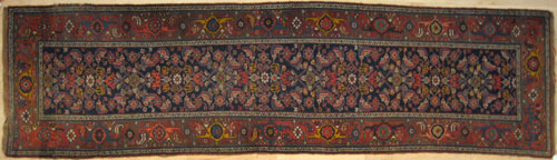 Appraisal: Pair of Kurdish runners ca in a herati pattern on