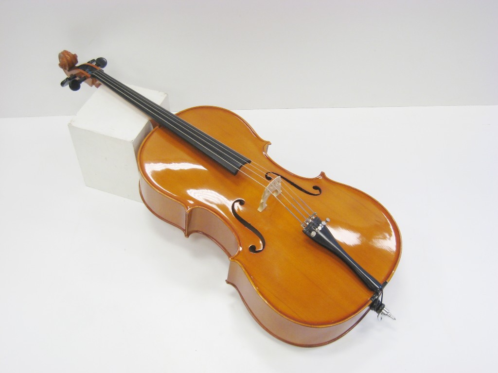 Appraisal: An Andreas Zeller Cello Outfit with bow and Hiscox soft