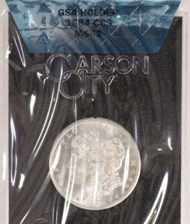 Appraisal: U S GSA Carson City Uncirculated Silver Dollar graded by