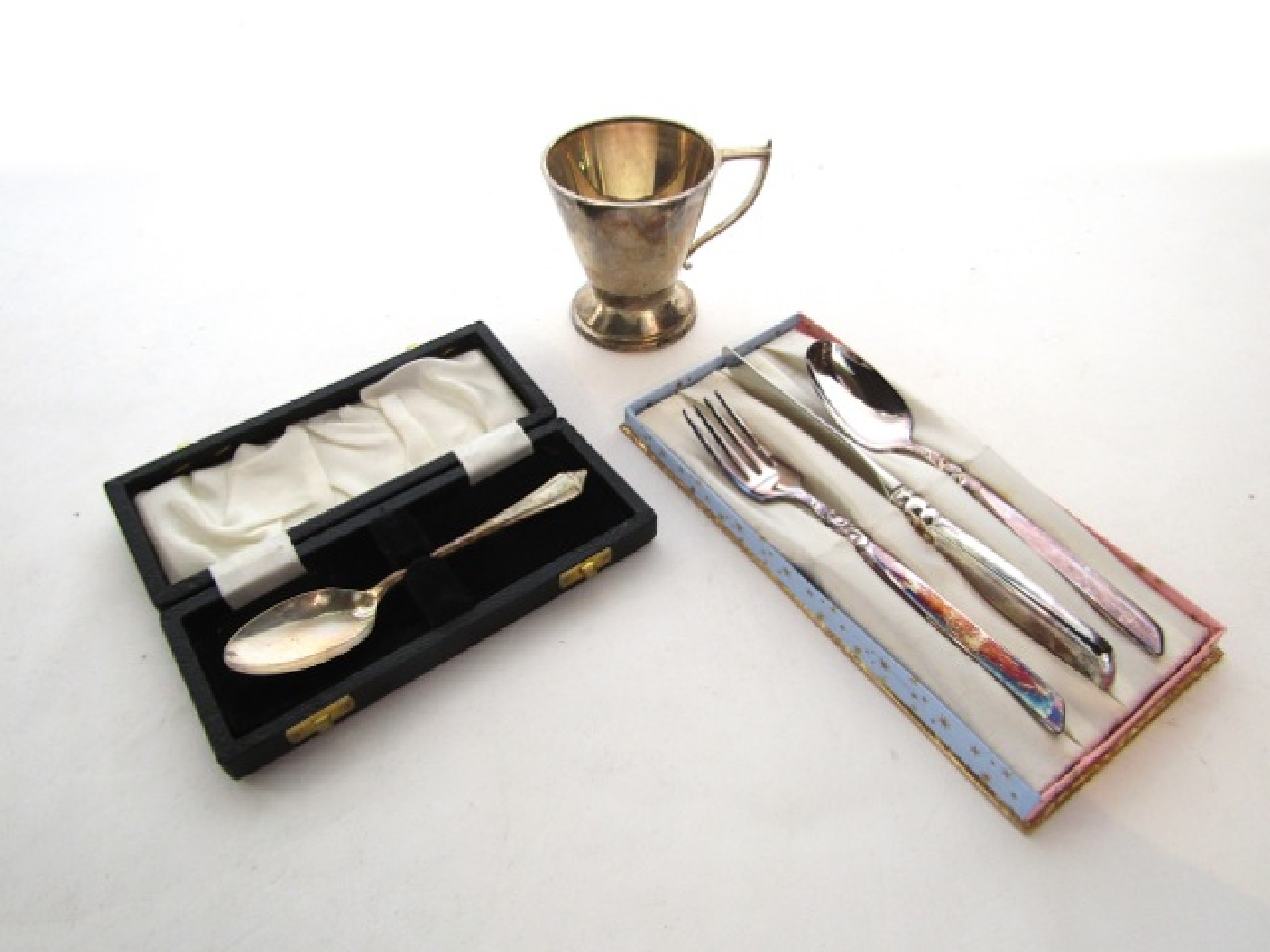 Appraisal: A silver Christening cup probably Turner Simpson Ltd Birmingham of