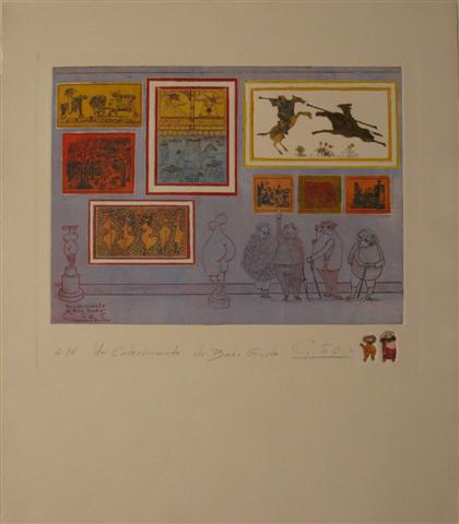 Appraisal: GUILLERMO SILVA SANTAMARIA columbian - seven color etchings with embossing