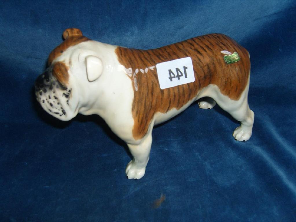 Appraisal: A Beswick model of a bulldog marked to base Basford