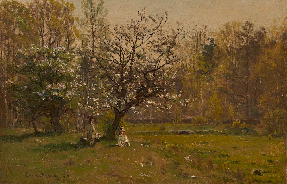 Appraisal: JOHN JOSEPH ENNEKING American - Under the Apple Tree oil